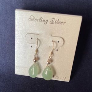 Jade Color Drop Earrings